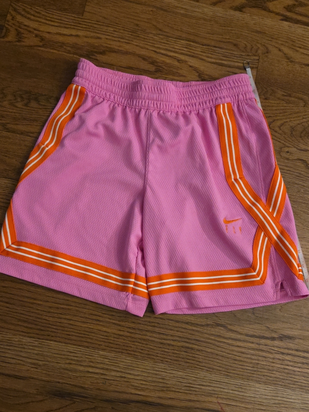 Nike Pink Shorts with Orange Trim